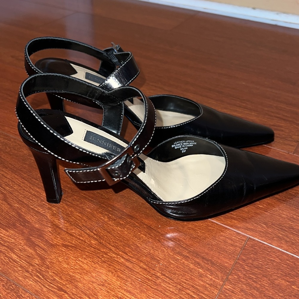 Jennifer Moore sling back heels, size 8 , black